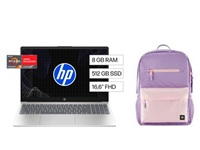 Kit HP 15-fc0043la R3,8,512 + Mochila HP lavanda